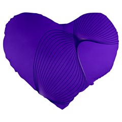 Twisted Purple Pain Signals 19  Premium Heart Shape Cushion by FunWithFibro