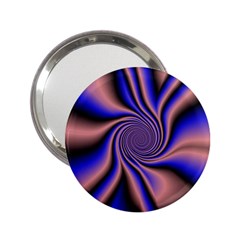 Purple Blue Swirl 2 25  Handbag Mirror by LalyLauraFLM