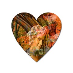 Autumn Magnet (heart) by icarusismartdesigns