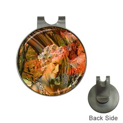 Autumn Hat Clip With Golf Ball Marker by icarusismartdesigns