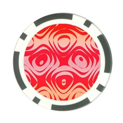 Gradient Shapes Poker Chip Card Guard by LalyLauraFLM