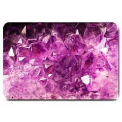 Amethyst Stone Of Healing Large Door Mat by FunWithFibro