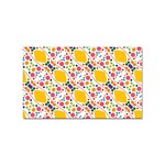 Dots and rhombus Sticker Rectangular (100 pack) Front