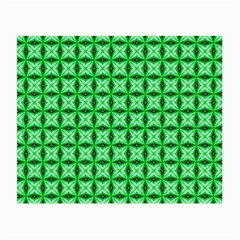 Green Abstract Tile Pattern Glasses Cloth (small, Two Sided) by GardenOfOphir