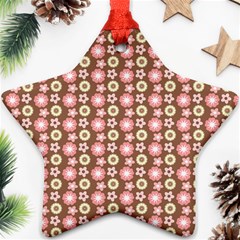 Cute Floral Pattern Star Ornament by GardenOfOphir