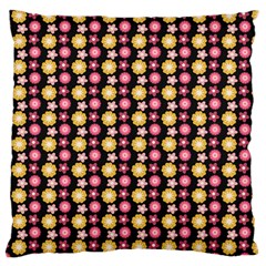 Cute Floral Pattern Large Flano Cushion Case (two Sides) by GardenOfOphir