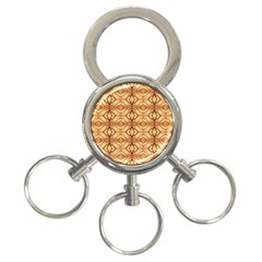 Faux Animal Print Pattern 3-ring Key Chain by GardenOfOphir