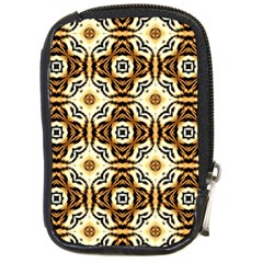 Faux Animal Print Pattern Compact Camera Leather Case by GardenOfOphir