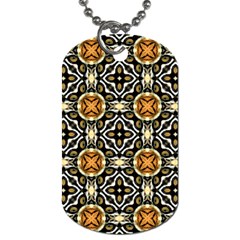 Faux Animal Print Pattern Dog Tag (two-sided)  by GardenOfOphir