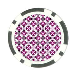 Cute Pretty Elegant Pattern Poker Chip by GardenOfOphir