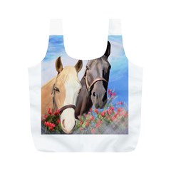 Miwok Horses Reusable Bag (m) by JulianneOsoske