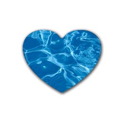 Water  Drink Coasters (heart) by vanessagf