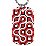 Waves and circles Dog Tag (One Side) Front