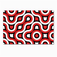 Waves And Circles Postcard 4 x 6  (pkg Of 10) by LalyLauraFLM