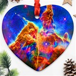 Cosmic Mind Heart Ornament (Two Sides) Front