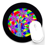 Star Seeker 8  Mouse Pad (Round) Front