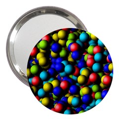 Colorful Balls 3  Handbag Mirror by LalyLauraFLM