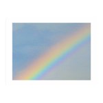 Rainbow Double Sided Flano Blanket (Mini) 35 x27  Blanket Front