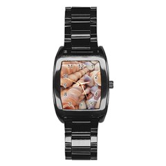 Sea Shells Stainless Steel Barrel Watch by yoursparklingshop
