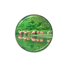 Flamingo Birds At Lake Golf Ball Marker 4 Pack (for Hat Clip) by yoursparklingshop