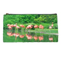 Flamingo Birds At Lake Pencil Case by yoursparklingshop