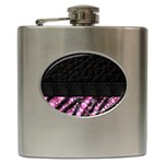 Pink Tiger Bling Hip Flask Front