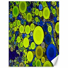 Polka Dot Retro Pattern Canvas 18  X 24  (unframed) by OCDesignss