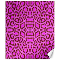 Florescent Pink Animal Print  Canvas 20  X 24  (unframed) by OCDesignss