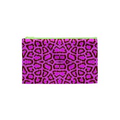 Florescent Pink Animal Print  Cosmetic Bag (xs) by OCDesignss