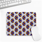 Orange blue honeycomb pattern Small Mousepad Front