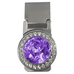 Lavender Smoke Swirls Money Clip (cz) by KirstenStar