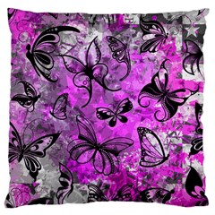 Butterfly Graffiti Large Cushion Case (single Sided)  by ArtistRoseanneJones