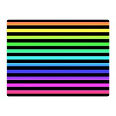 Rainbow Stripes Double Sided Flano Blanket (mini) by ArtistRoseanneJones