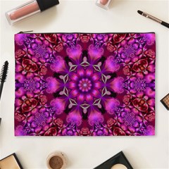 Pink Fractal Kaleidoscope  Cosmetic Bag (xl) by KirstenStar