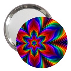 Rainbow Flower 3  Handbag Mirror by KirstenStar