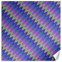 Diagonal Chevron Pattern Canvas 12  X 12  by LalyLauraFLM