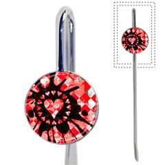 Love Heart Splatter Bookmark by ArtistRoseanneJones