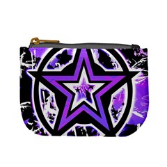 Purple Star Coin Change Purse by ArtistRoseanneJones