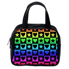 Rainbow Stars And Hearts Classic Handbag (one Side) by ArtistRoseanneJones