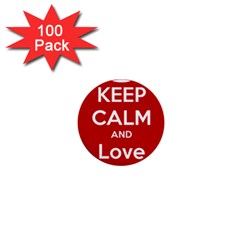 Keep Calm And Love Music 5739 1  Mini Button (100 Pack) by SuperFunHappyTime