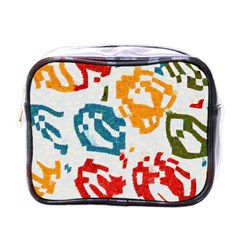 Colorful Paint Stokes Mini Toiletries Bag (one Side) by LalyLauraFLM