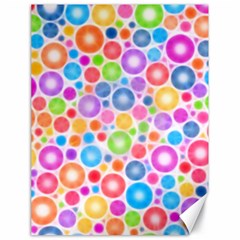 Candy Color s Circles Canvas 18  X 24  (unframed) by KirstenStar