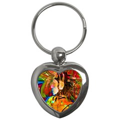 Robot Connection Key Chain (heart) by icarusismartdesigns