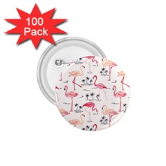 Flamingo Pattern 1 75  Buttons (100 Pack)  by Contest580383