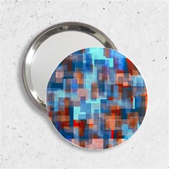 Blue Orange Watercolors 2 25  Handbag Mirror by LalyLauraFLM