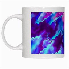 Stormy Pink Purple Teal Artwork White Mugs by KirstenStar