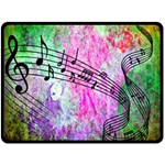 Abstract Music 2 Fleece Blanket (Large)  80 x60  Blanket Front