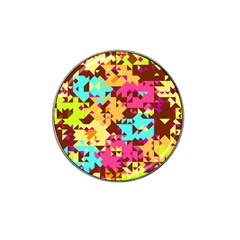 Shapes In Retro Colors Hat Clip Ball Marker by LalyLauraFLM