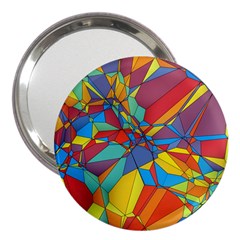 Colorful Miscellaneous Shapes 3  Handbag Mirror by LalyLauraFLM