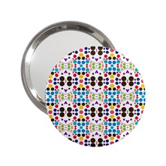 Colorful Dots Pattern 2 25  Handbag Mirror by LalyLauraFLM